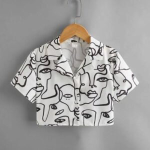 Ruched Front Crop Top