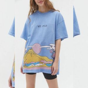 Oversized Anime Graphic Tee